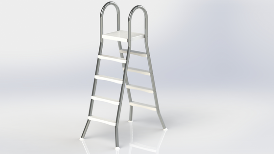 AZURO Azuro De Luxe Stainless Steel Ladder "a" - For Pool Up To 1.40m Height på