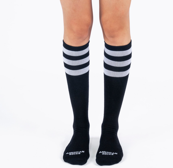 AMERICAN SOCKS Back In Black - Knee High på