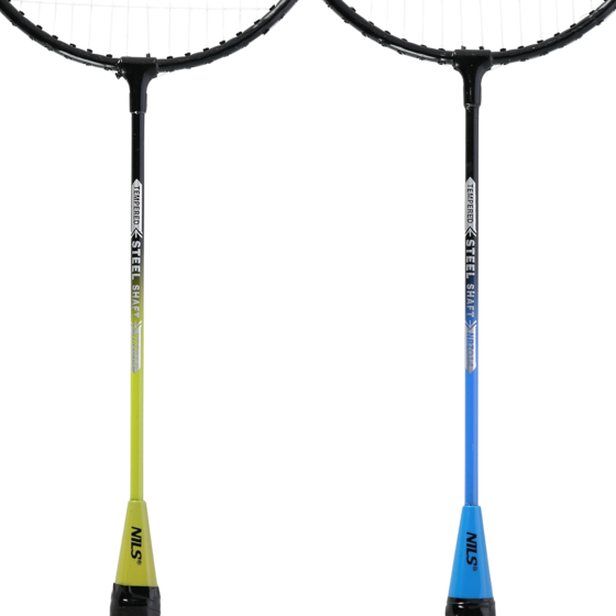 NORTHIX Badminton Set – 4 Rackets, 3 Shuttlecocks, Net Cover på
