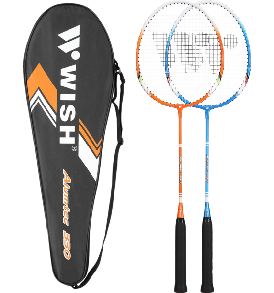NORTHIX Badminton Set, 2 Rackets, Blue/orange på