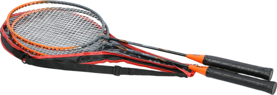 NORTHIX Badminton Set, 2 Steel Rackets With Cover på