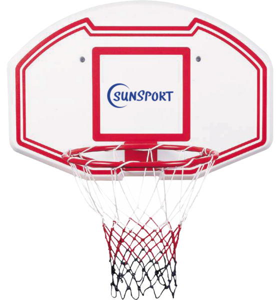 SUNSPORT Basketball Wall Backboard, Ring och Nät på