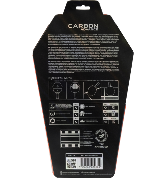 STIGA Bat Carbon Advance på