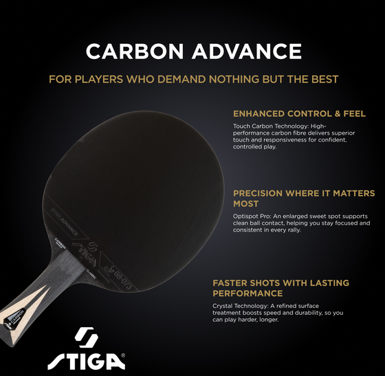 STIGA Bat Carbon Advance på