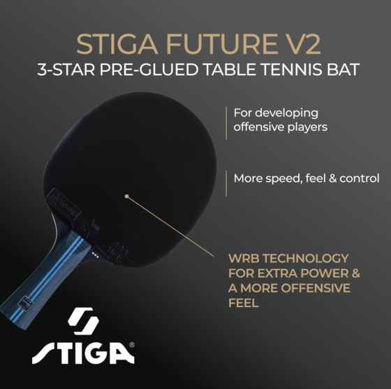 STIGA Bat Future V2 - 3-star på