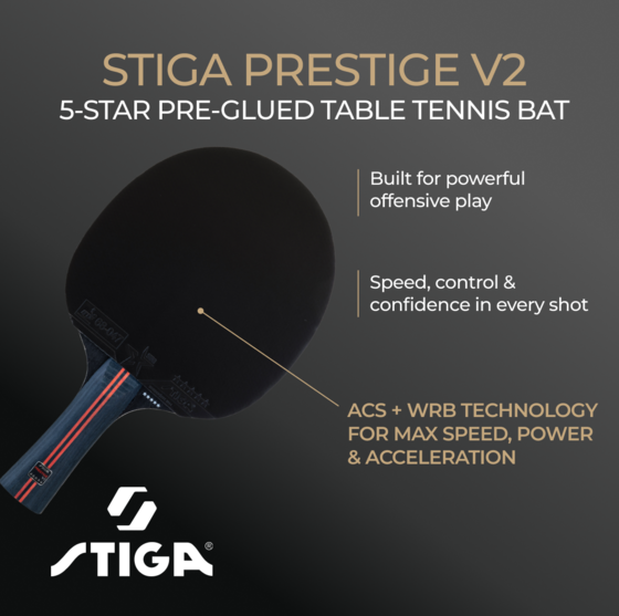 STIGA Bat Prestige V2 - 5-star på