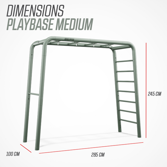 BERG Berg Playbase Medium + Swing Set på