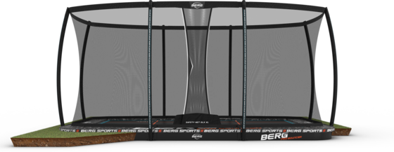 BERG Berg Sports Ultim Pro Bouncer Flatground 500 + Safety Net Xl på
