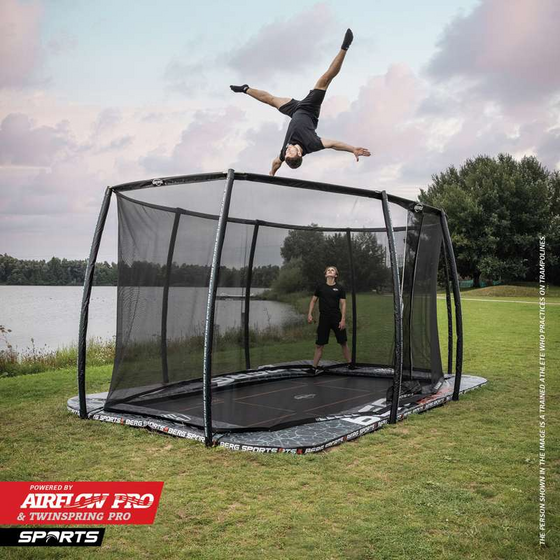 BERG Berg Sports Ultim Pro Bouncer Flatground 500 + Safety Net Xl på