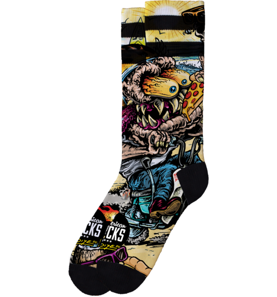 AMERICAN SOCKS Bike Monster - Mid High på