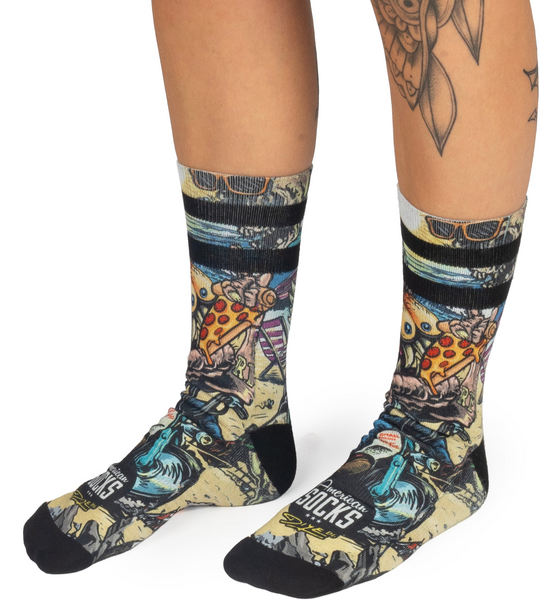 AMERICAN SOCKS Bike Monster - Mid High på