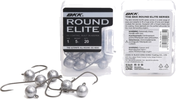 BKK Bkk Round Elite Jig Head 10g - 3/0# 20-pack på