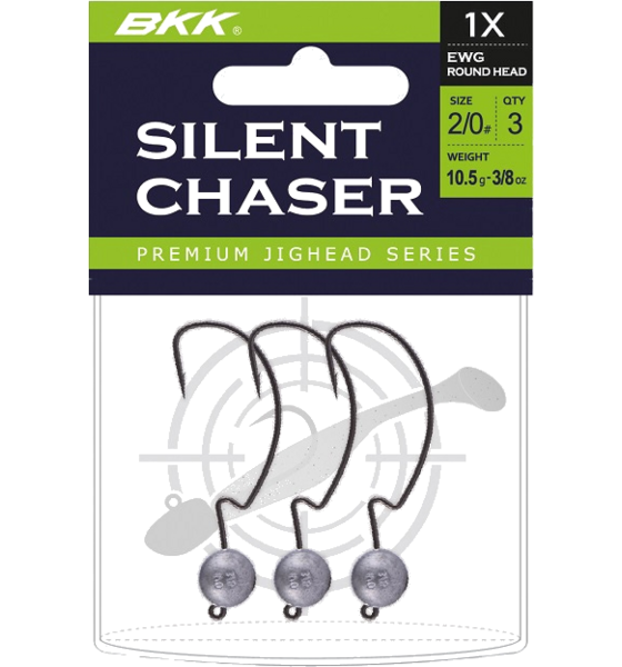 BKK Bkk Silent Chaser - 1x - Ewg Round Jig Head, 3/0#, 7,1g, 3-pack på