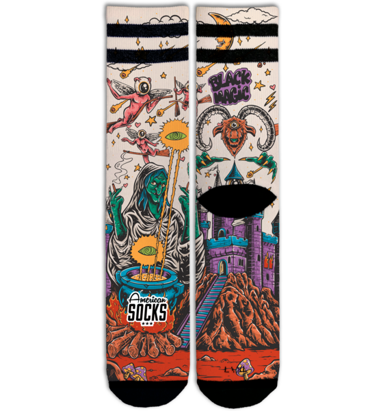 AMERICAN SOCKS Black Magic - Mid High på