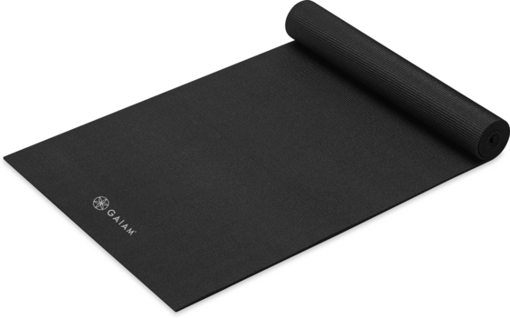 GAIAM Black Yoga Mat 4mm på