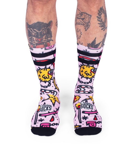 AMERICAN SOCKS Blowfish - Mid High på