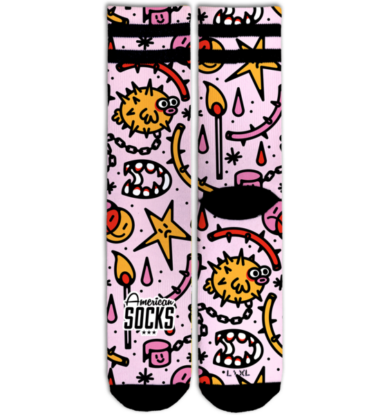 AMERICAN SOCKS Blowfish - Mid High på
