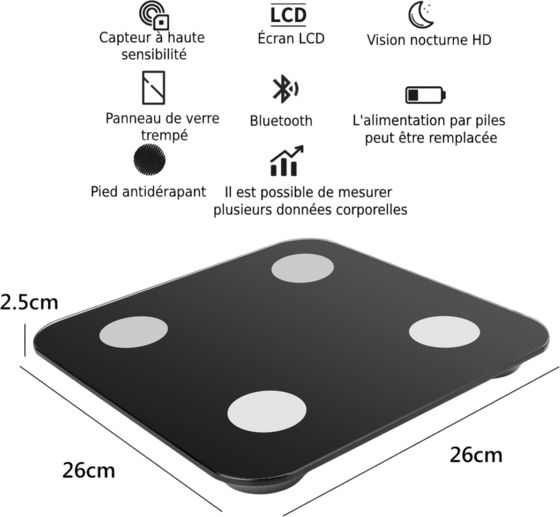 ONAMASTE Bluetooth Digital Scale på