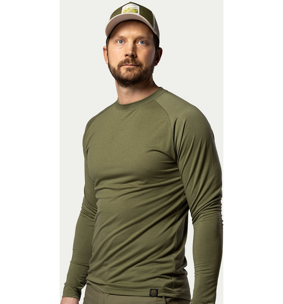 BEYOND NORDIC Bn219 Light Merino Ls Crew Men's på