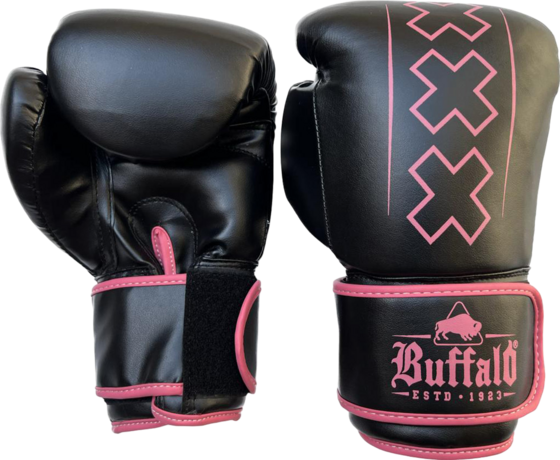 BUFFALO Buffalo Outrage Boxningshandskar Svarta Med Rosa på