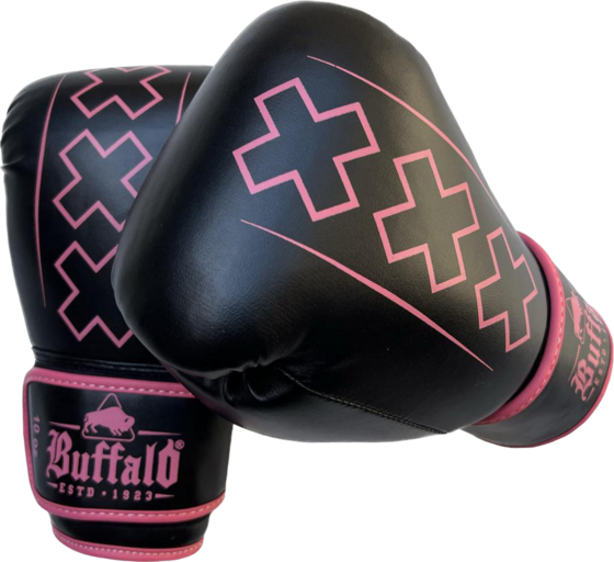 BUFFALO Buffalo Outrage Boxningshandskar Svarta Med Rosa på