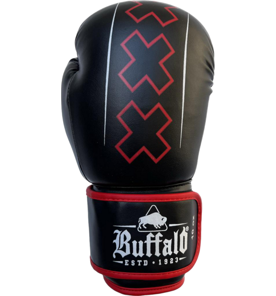 BUFFALO Buffalo Winner Boxing Gloves Black With Red 10oz på