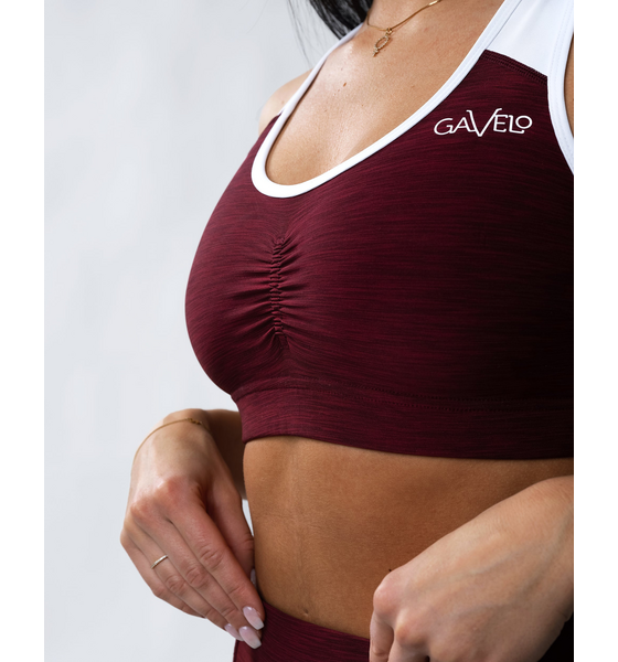 GAVELO Burgundy Swirl Sport-bh på