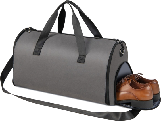 B2X Carry-on Bag With Shoe Compartment Adjustable Shoulder Strap 2-in-1 Hanging Suit Travel Bag Dark G på