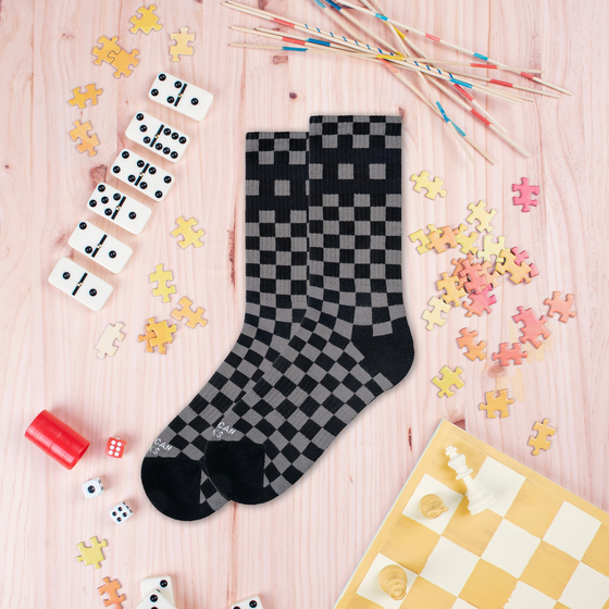 AMERICAN SOCKS Checkerboard B/g - Mid High på