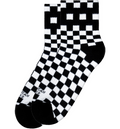 AMERICAN SOCKS Checkerboard B/w - Ankle High på
