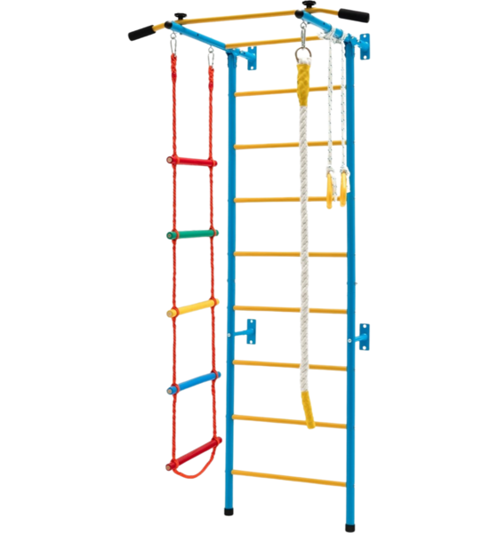B2X Children's Climbing Wall Home Sports Equipment For Children Up To 100 Kg 107 X 83 X 223 Cm Blue And på