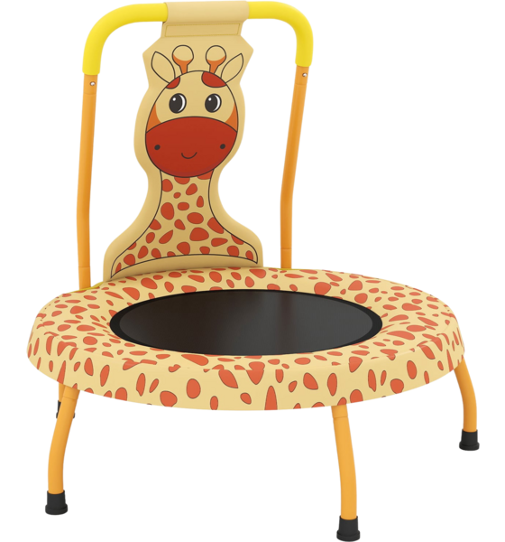 NORTHIX Children's Mini Trampoline With Handle, Giraffe Design, 71cm på
