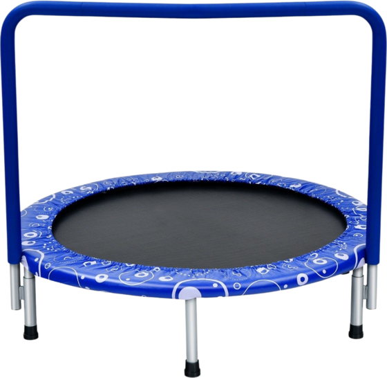 NORTHIX Children's Trampoline Mini Trampoline Foldable Trampoline For Toddlers Blue + Black på
