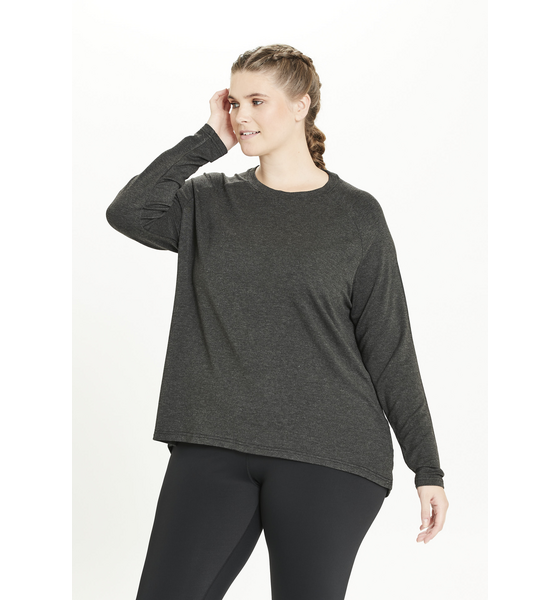 Q SPORTSWEAR Cihera Melange Long Sleeve Shirt på