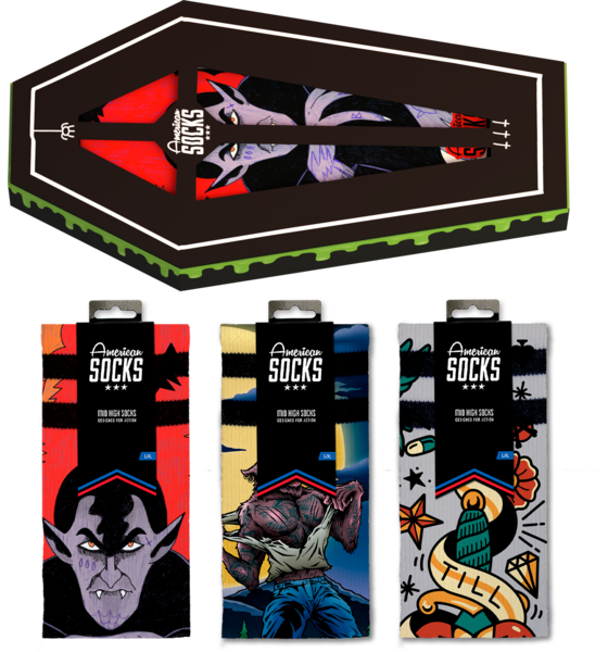 AMERICAN SOCKS Coffin - Giftbox på