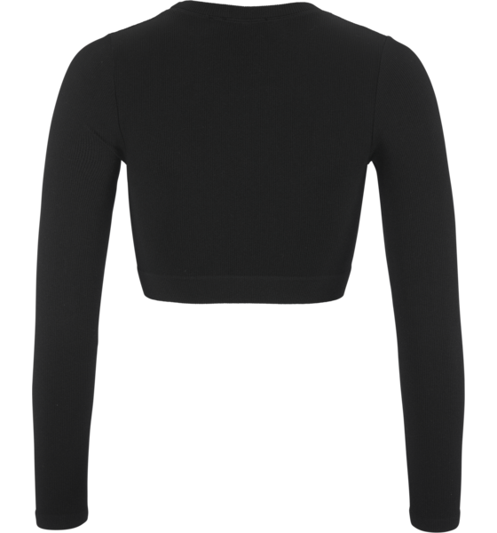 CRAFT Collective Rib Cropped Ls Top W på