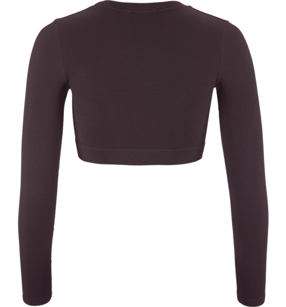 CRAFT Collective Rib Cropped Ls Top W på