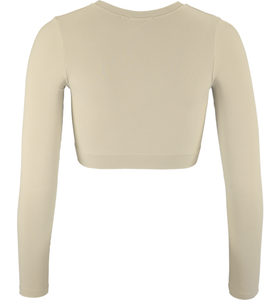 CRAFT Collective Rib Cropped Ls Top W på