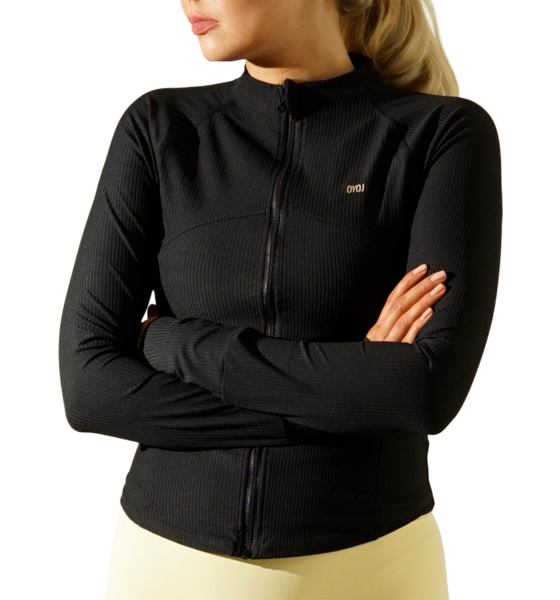 OYOJ Contour Zip Longsleeve - Black på