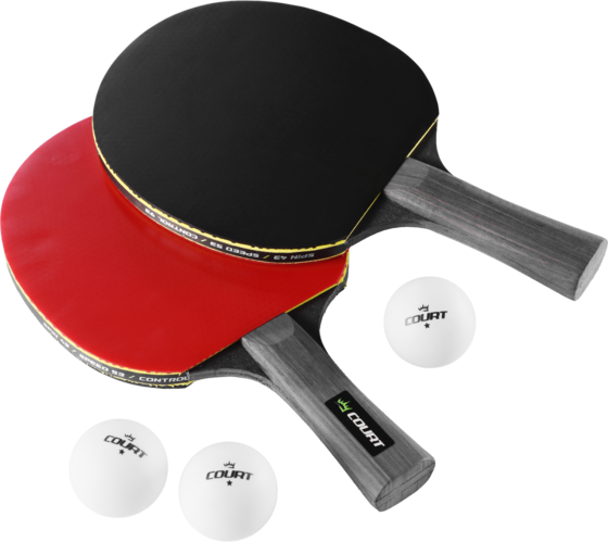 GYMSTICK Court Advanced Pingisracketset Med Bollar på