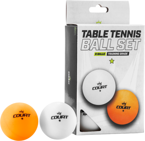 GYMSTICK Court Pingisbollset 1-star 6st på