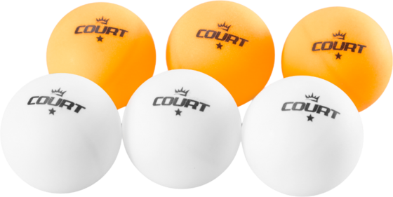 GYMSTICK Court Pingisbollset 1-star 6st på