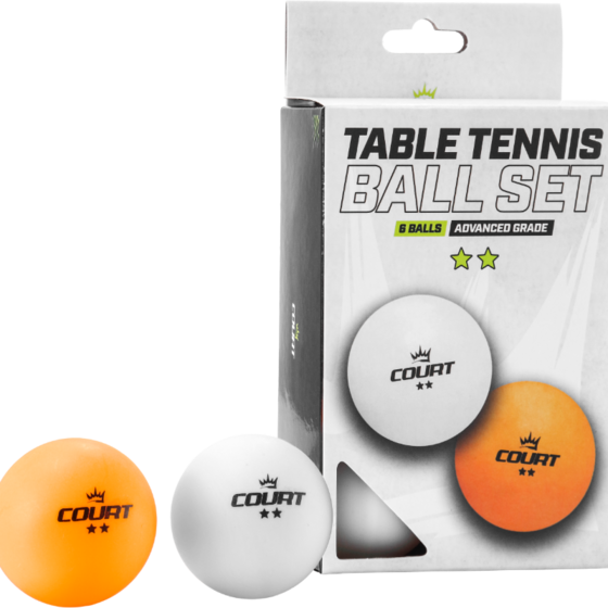GYMSTICK Court Pingisbollset 2-star 6st på