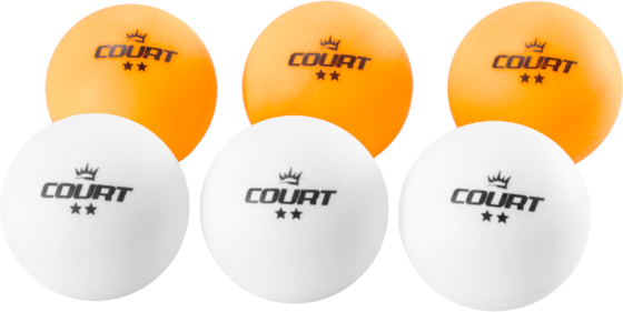 GYMSTICK Court Pingisbollset 2-star 6st på