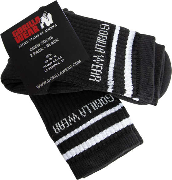 GORILLA WEAR Crew Socks 2-pack på