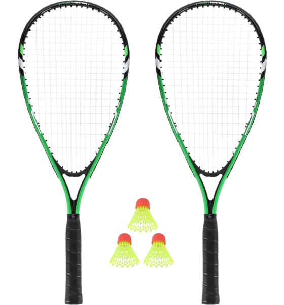 NORTHIX Crossminton Set With 2 Rackets, Shuttlecocks, Green Cover på