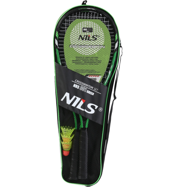 NORTHIX Crossminton Set With 2 Rackets, Shuttlecocks, Green Cover på