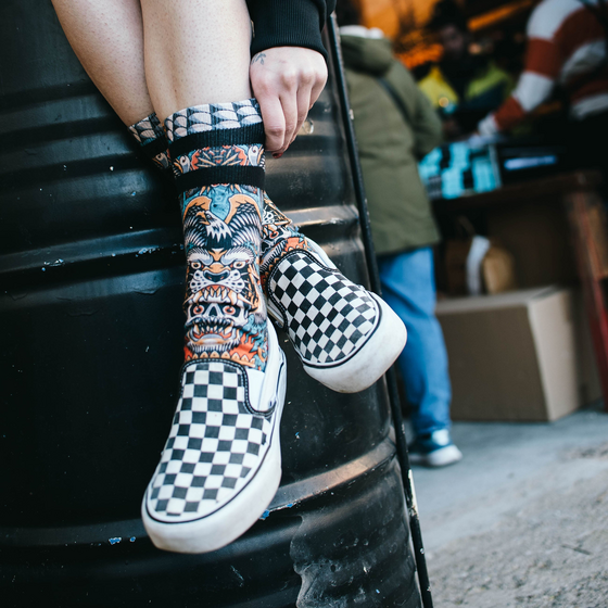 AMERICAN SOCKS Dagger - Mid High på