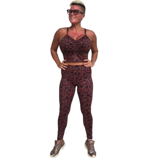 SHE DID Dark Leo Sport-bh på