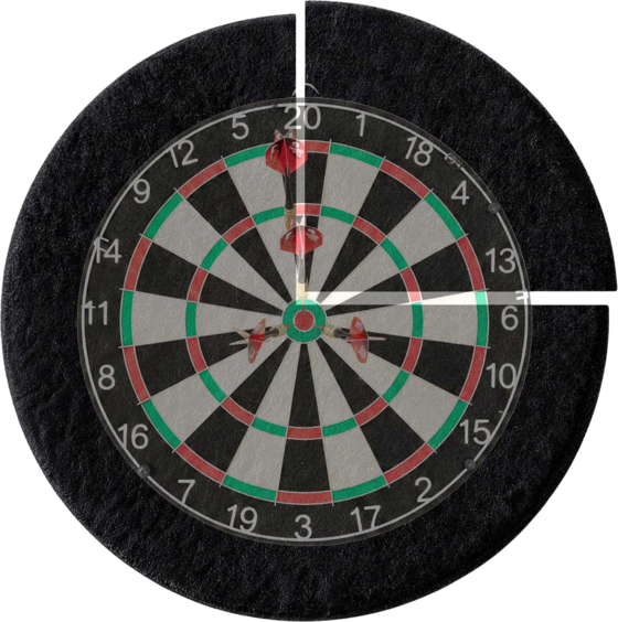 NORTHIX Dartboard Surround, 4-piece Felt, Noise Reduction på